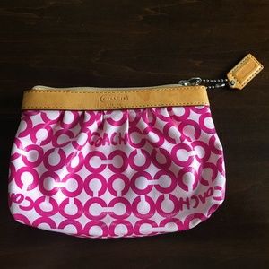 Pink COACH Wristlet